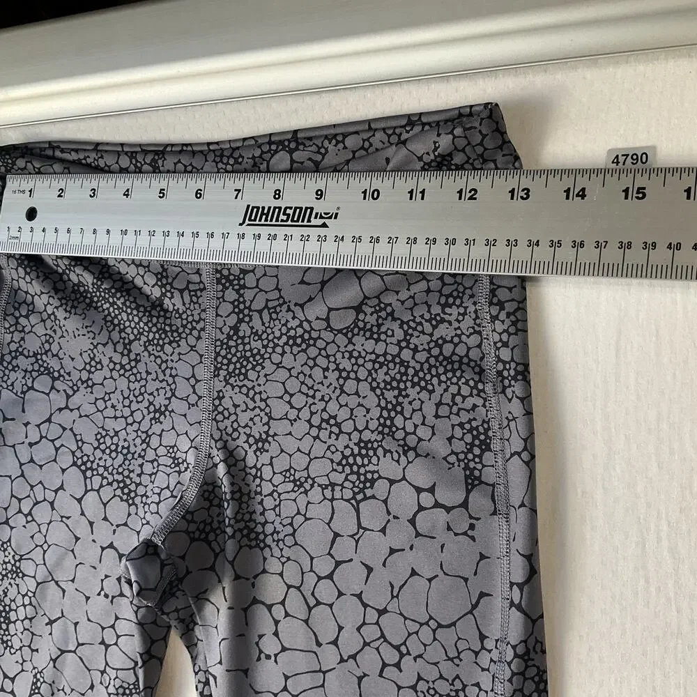 Old Navy Active Girls Activewear Pants XL (14) R Gray Geometric Yoga Leggings26”